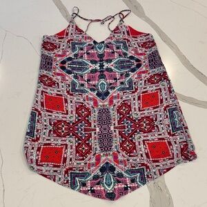Geometric Print Women's Top